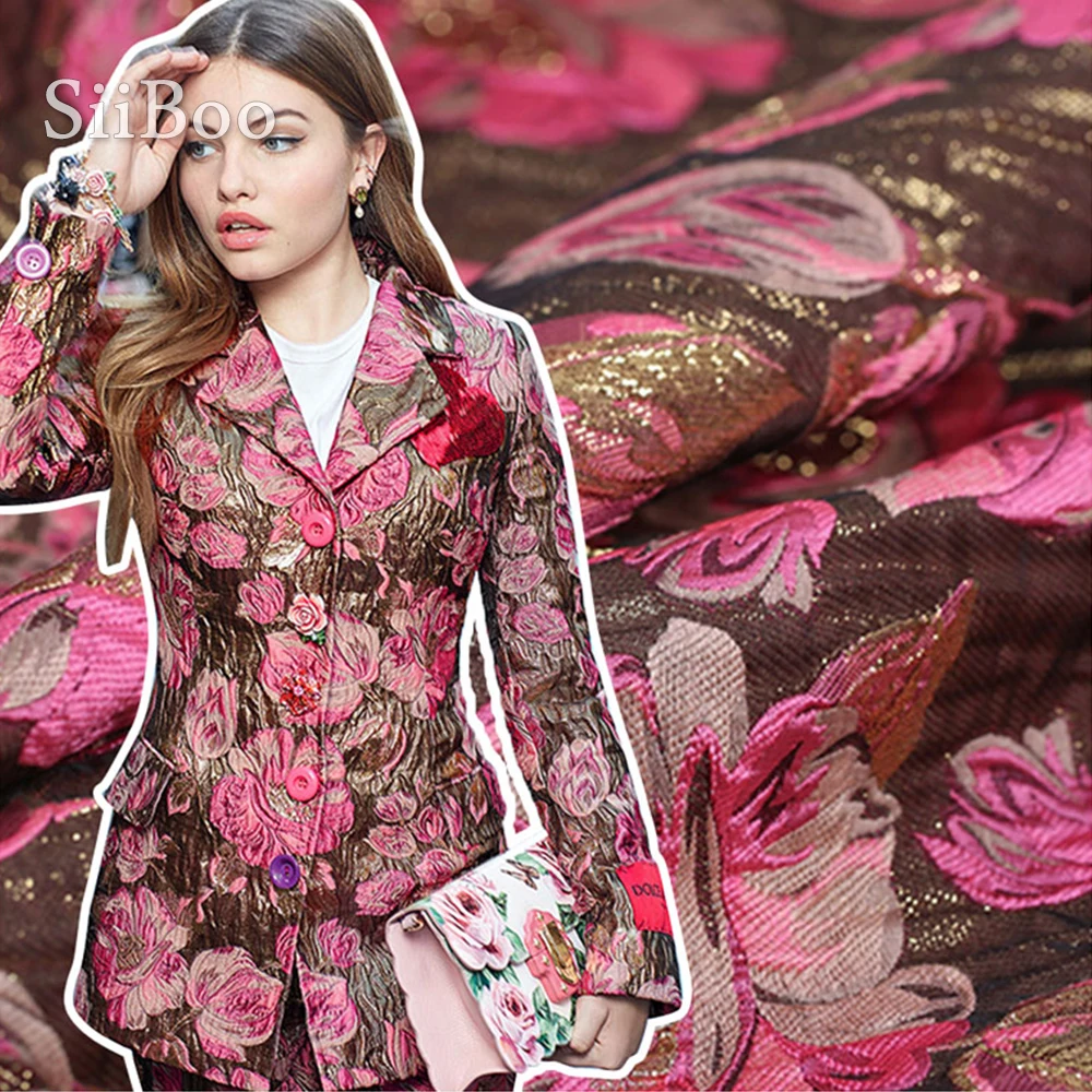 Итальянская Роскошная коричневая с 3D розовыми цветочными металлическими