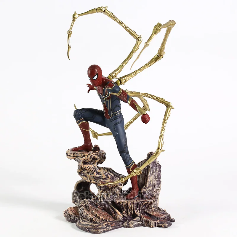 Железный студии Человек паук Статуэтка из ПВХ движущаяся фигурка Коллекционная