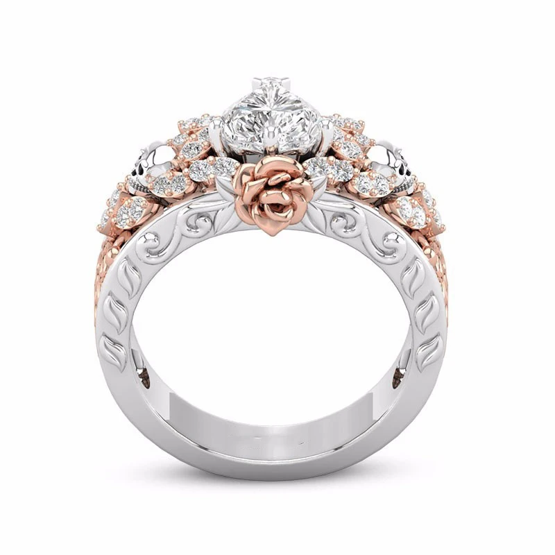 Кольцо обручальное женское винтажное кольцо черного цвета с черепом дьявола