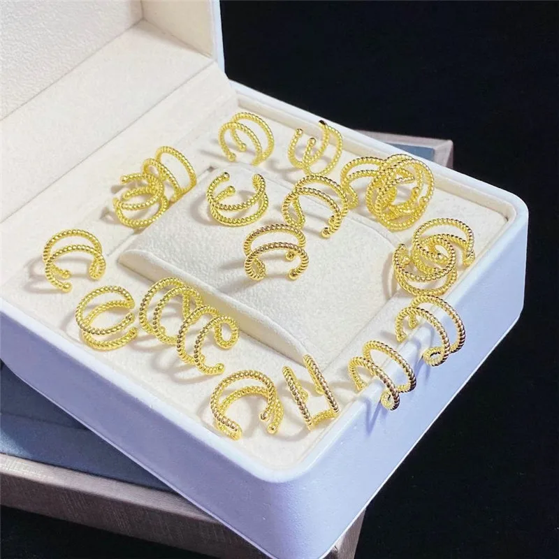 Клипсы для сережек с покрытием 10 пара/лот медные клипсы ушей милой формы новый