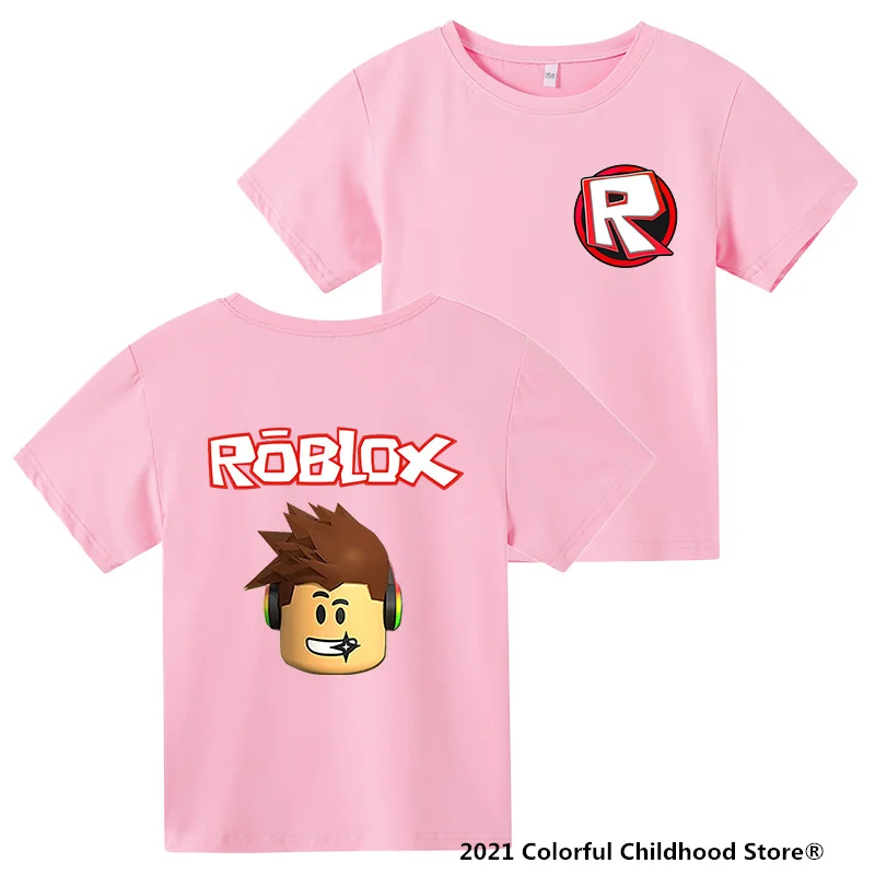 

2021 Hot Sale Cotton T-shirt Round Neck Baby Kids Double-Sided Printing Cute Anime Pattern Short-Sleeved Top Super Zings 4-14Y