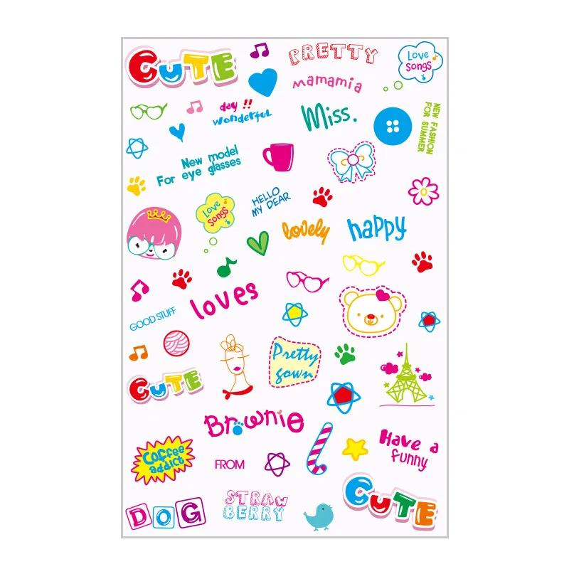 Новинка 2020 года симпатичный блокнот для записей с декоративным узором клейкая