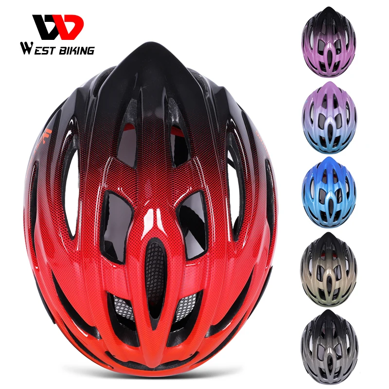 

2021 New Bicycle Fashion Helmet Bicycle Gradient Helmet Riding Mountain Road Bike Integrated Helmet Riding Equipment