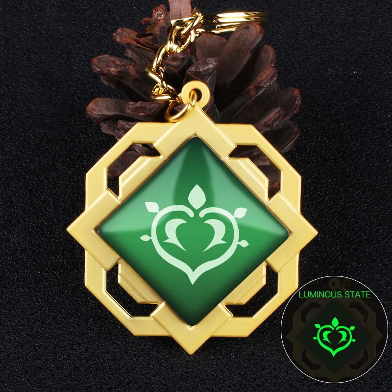 

Genshin Impact Liyue Trinket Eye of God Badge Keychain Phone Charm Gifts C00173