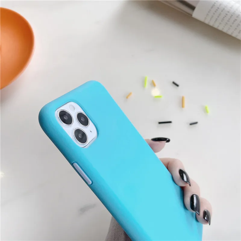 Чехол для iPhone 8Plus чехол X скраб кнопка сделай сам простой 11 Pro MAX SE 2020 xr 7 XS женские