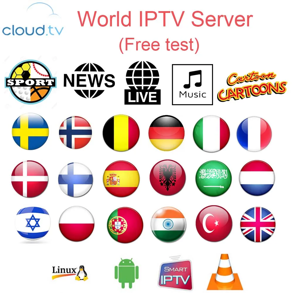 13000+ vod и 10000+ Live IP ТВ подписка голландский Франция взрослый итальянский, французский Испания Польша Швеция Великобритания ТВ коробка для android tv box