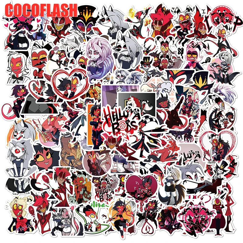 10/50Pcs/lot Helluva Boss Cartoon Graffiti Stickers Decal For Snowboard Luggage Car Fridge Laptop For Kids Phone Case Suitcase