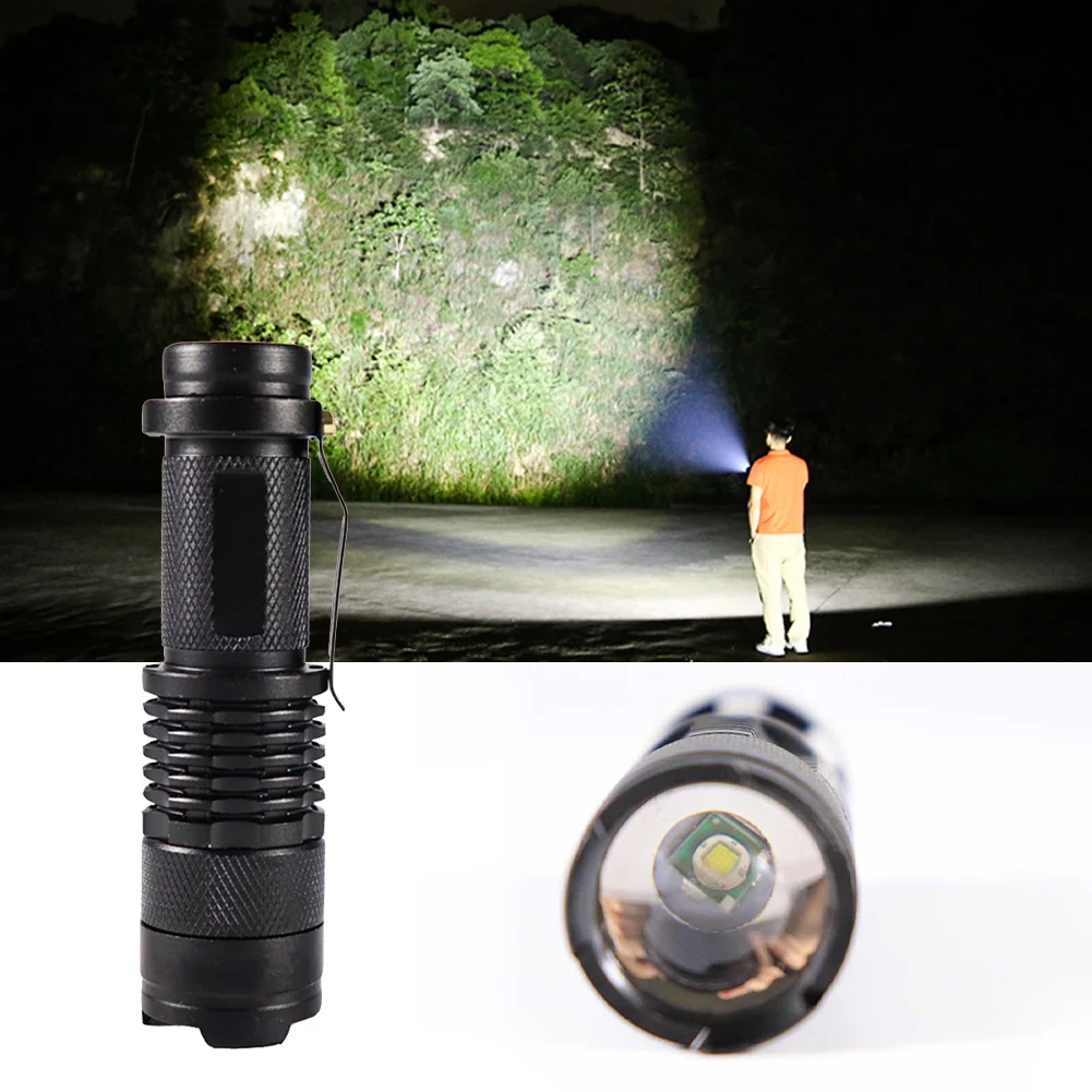 

Outdoor Waterproof LED Flashlight High Power Mini Lamp 3 Models Zoomable Camping Equipment Torch Flash Light 2021 New