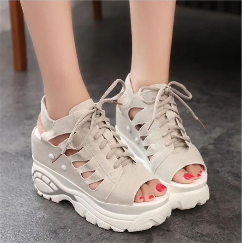

New girls retro sandals fashion matte heightening sandals casual walking cross straps women's shoes dating shoes designer