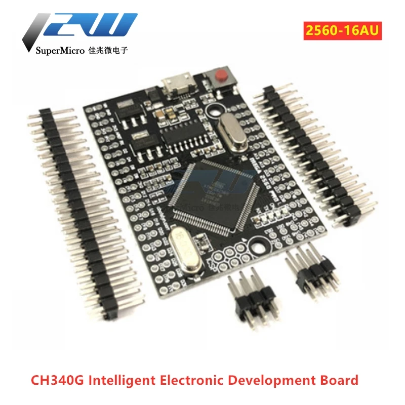 Mega 2560 PRO MINI 5V (интегрированный) CH340G ATmega2560 16AU с штыревыми разъемами совместимыми