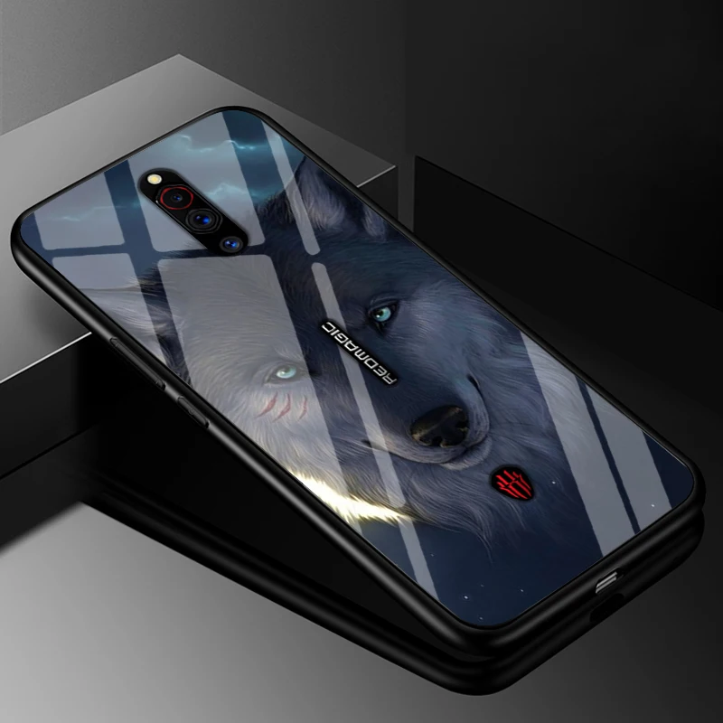 Чехол из закаленного стекла для ZTE nubia Red Magic 5G чехол 6 65 дюйма Модный жесткая задняя