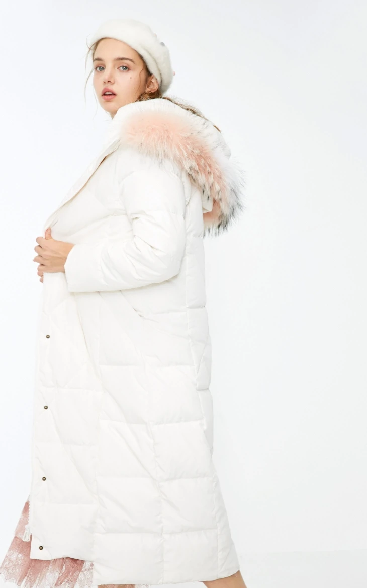 Vero Moda женский Цвет Соответствующие косы волос воротник с капюшоном длинный пуховик | 318312506