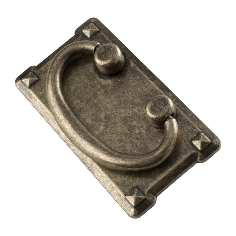 

4Pcs Vintage Antique Bronze/ Black Drawer Ring Pull Handles, Cabinet Door Furniture Handle Decoration