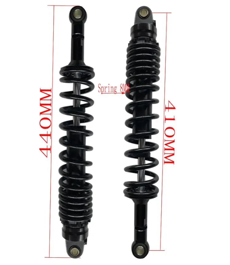 410MM 1 пара 360 мм 370 мм 380 мм 390 мм 400 мм 410 мм 8 мм Весенний мотоцикл воздушный амортизатор для YAMAHA HONDA SUZUKI - Цвет: 410MM