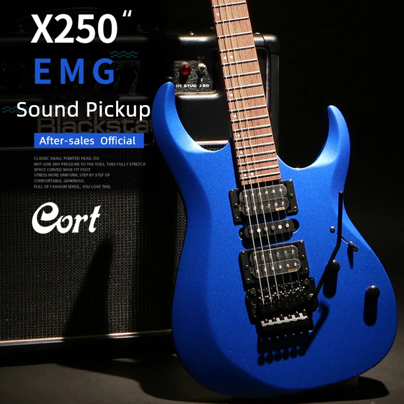 

Cort Electric Guitar X250 Heavy Metal Rock EMG Duncan pickup in store immediately shipping guitar