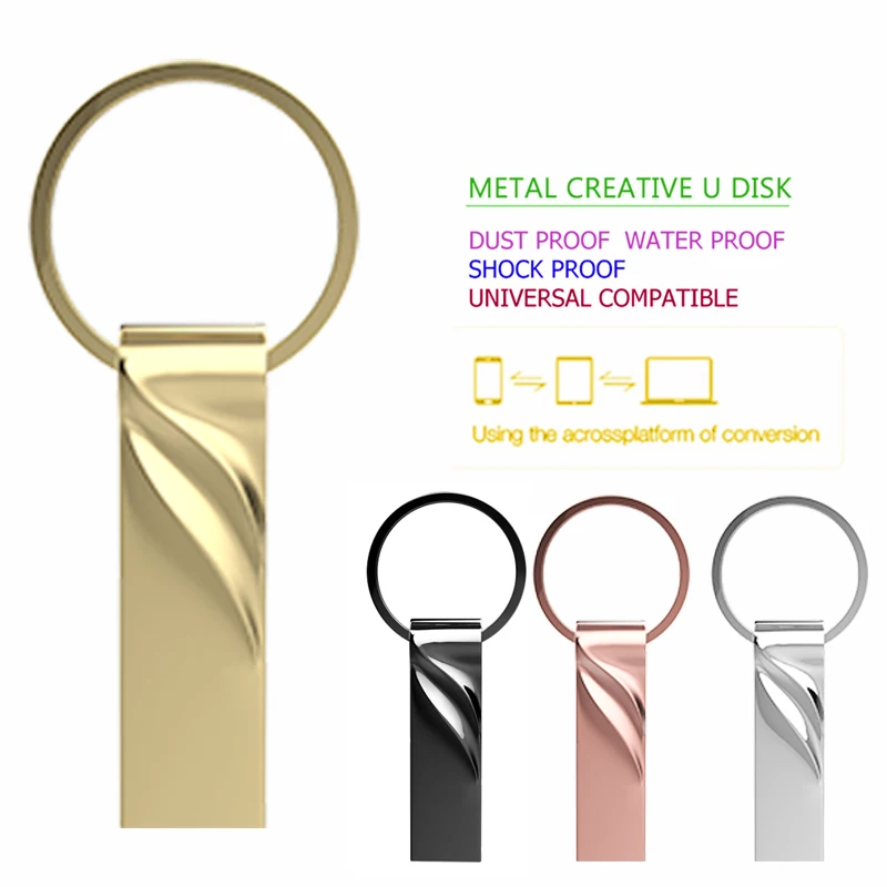 

NEW pendrive 128GB 64GB pen drive 16GB metal memoria usb flash drive 32GB flash usb 8GB 4GB cle usb stick key Custom logo