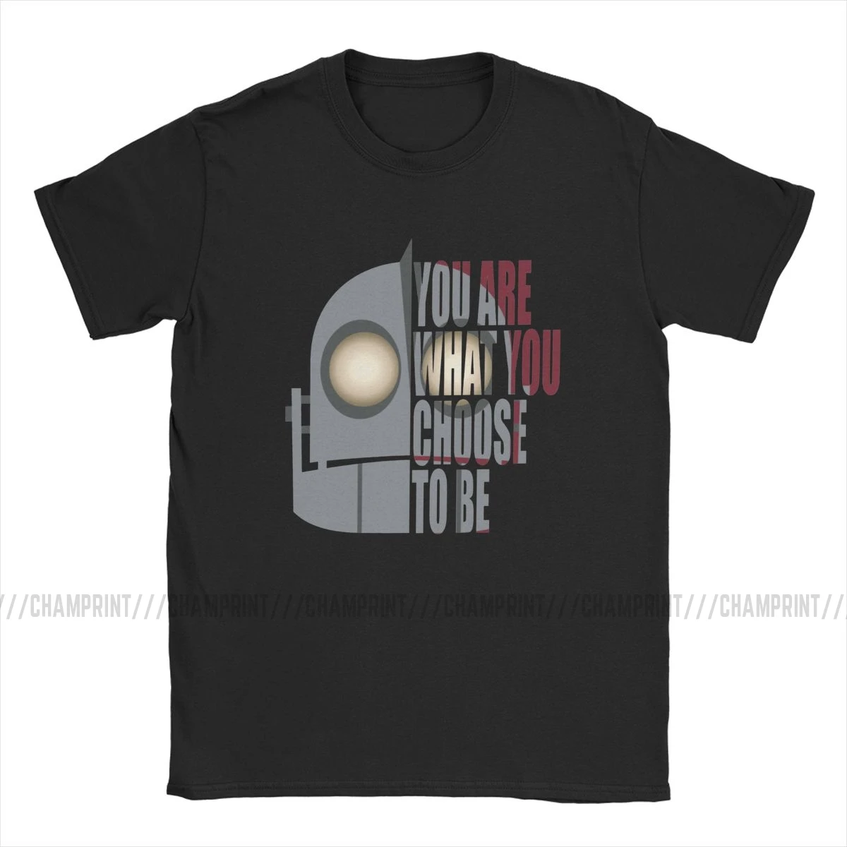 Винтажные мужские футболки с надписью You Are What Choose To Be Iron Giant 100% хлопковые