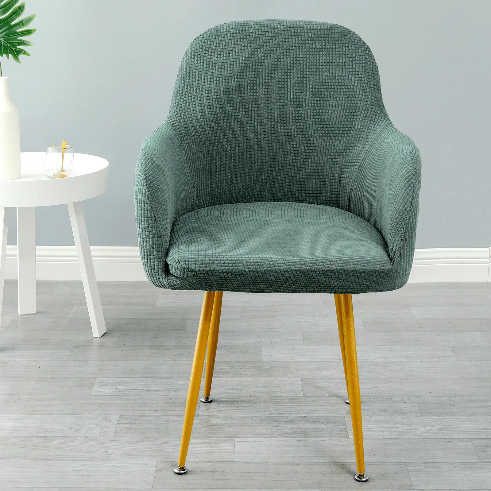 Чехол на кресло эластичная ткань спандекс с наклонным подлокотником чехол для