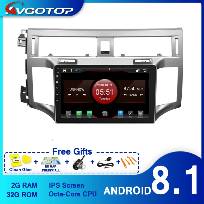 AVGOTOP Android 10 0 Bluetooth GPS автомобильное радио DVD-плеер для TOYOTA AVALON 2006-2011 | Автомобили и