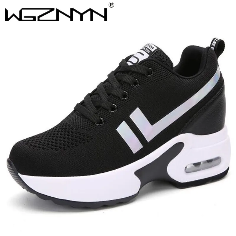 

2020 Women Shoes Platform Sneakers Woman Air Cushion Shoes Comfortable Heightening Footwear Chaussures Femme Basket Femme
