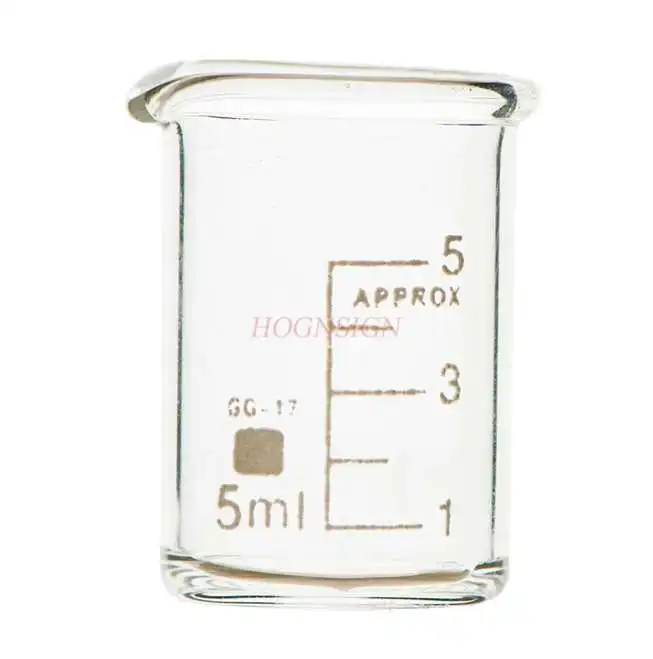 

Glass beaker 5ml graduated glass mini beaker super small teaching instrument