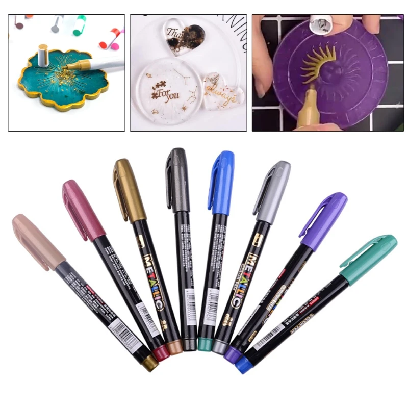 

Epoxy Resin Drawing Graffiti Pen Acrylic Highlights Metallic Permanent Marker