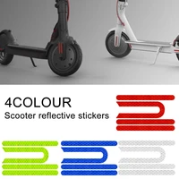 4pcs adhesive sticker reflective sticker for xiaomi m365 electric scooter parts stickers reflective label night safety warning