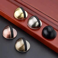 stainless steel door holder stopper rubber bumper non punching nail free hidden doorstop catch hardware sticker