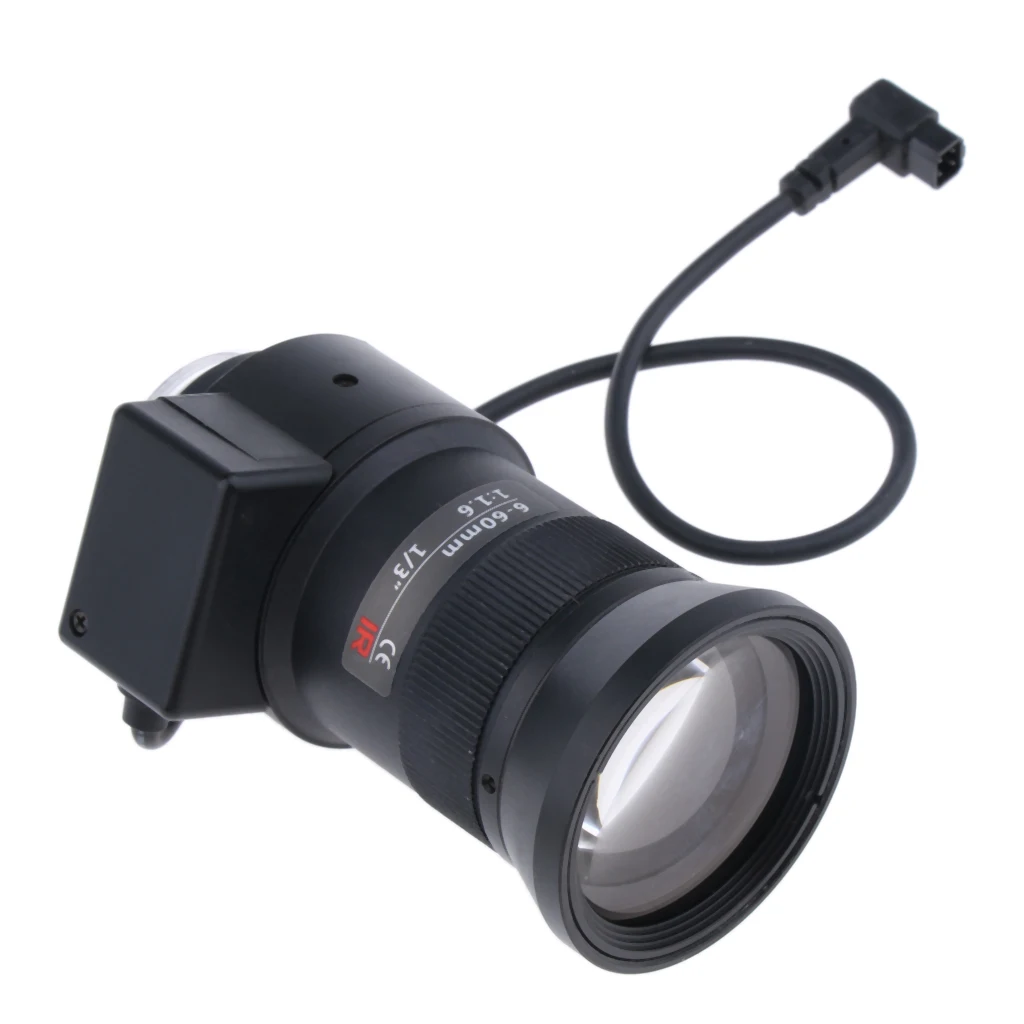 

6-60mm CCTV Lens CS Mount 2.0MP 1/3" F1.6 Vari-focal Auto Iris Lens Dc Drive