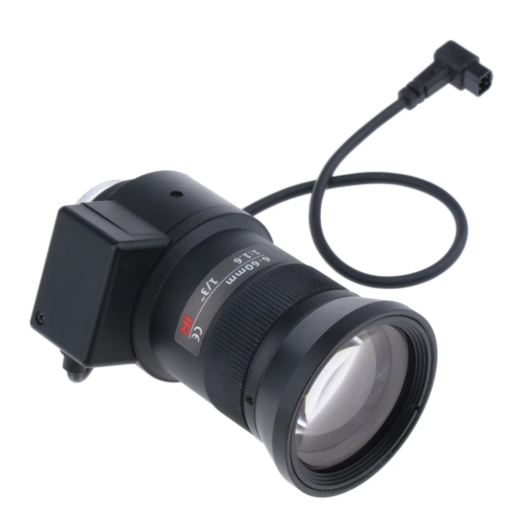 

6-60 мм объектив видеонаблюдения CS крепление 2.0MP 1/3 "F1.6 Vari-focal Auto Iris Lens привод постоянного тока