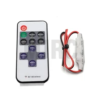 mini dc5 24v led controller dimmer 6a wireless rf remote to control single color strip lighting 3528 5050 led strip rc car light