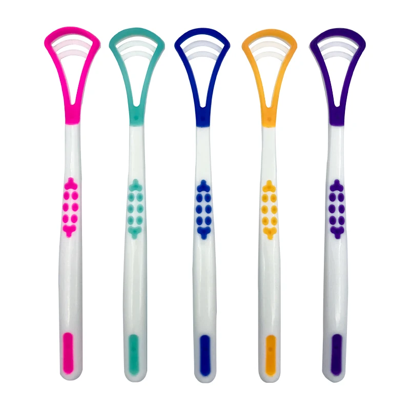 

Colorful Tongue Scraper Brush Cleaner Oral Cleaning Toothbrush Fresh Breath Remove Coating Tongue Scraper