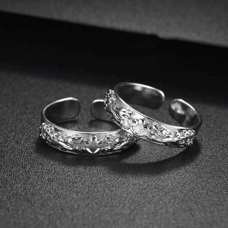 

Lucky brave troops Men's and women's rings Personality, fashion and retro Opening can be adjusted rings Jewelry wholesale