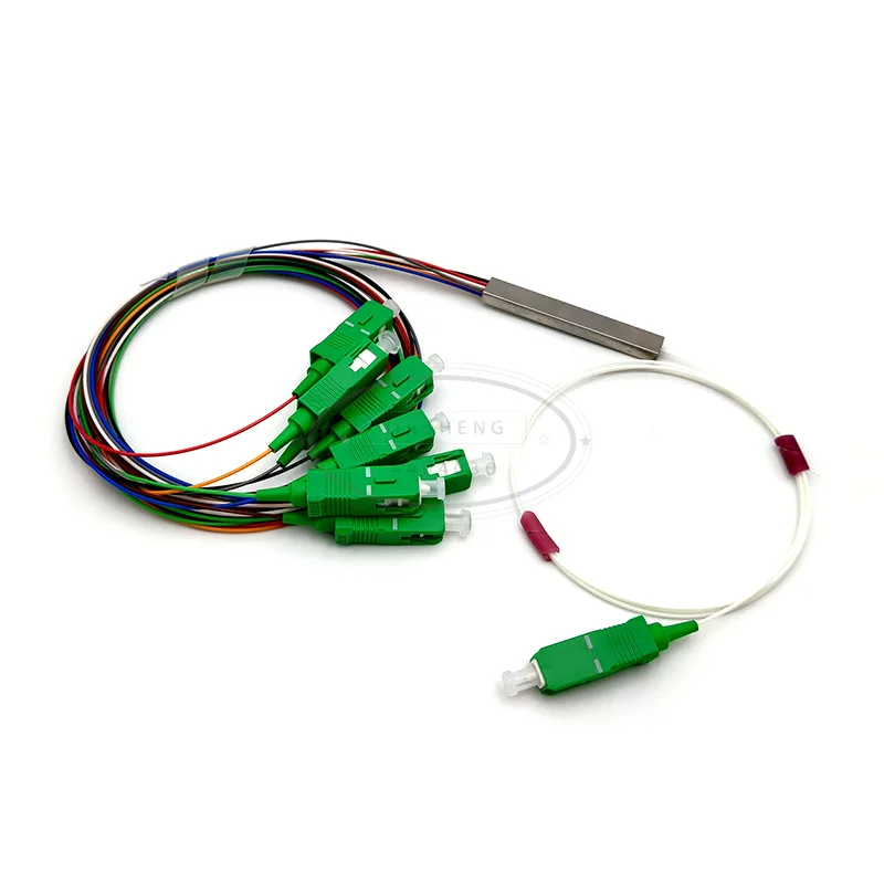 Волоконно оптический фоторазъем SCAPC 1X8 FTTH одномодовая simplex стальная труба SC