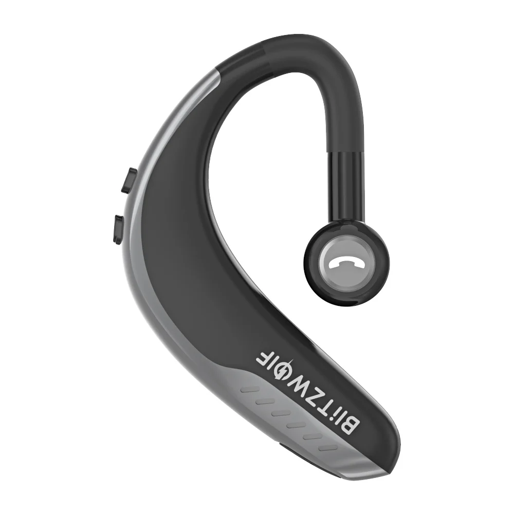 Черный BlitzWolf динамические стерео наушники IPX5 bluetooth 5,0, светильник для одного бизнеса, спортивные наушники с крючком, гарнитура с громкой связью, HD звонки, наушники - Цвет: Черный
