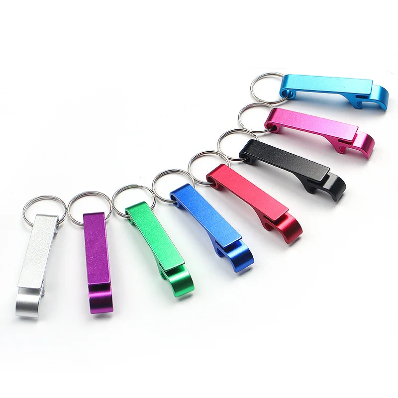 

Multifunction Creative Beer Open Bottle Opener Keychain Aluminum Portable To Carry Kitchen Gadgets Bar Accessories Decoration