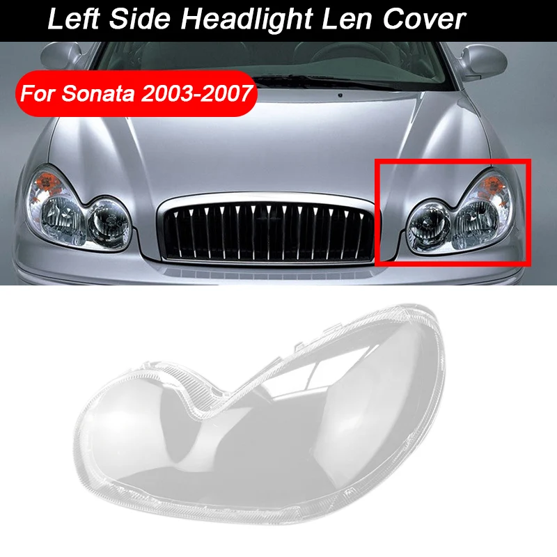 

Для Hyundai Sonata 2003-2007 автомобильный боковой головной светильник Прозрачная крышка объектива головной светильник абажур лампы в виде ракушки