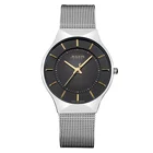 Часы мужские из нержавеющей стали, 2 цвета, без коробки