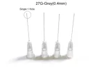 Стоматологическая игла для ирригации Endo, одноразовые наконечники шприца, 30GA, серый, с одним отверстием