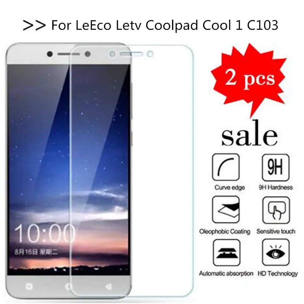 Стекло для LeEco Cool 1 2 шт. защита экрана закаленное стекло Letv Coolpad C103 защитная пленка