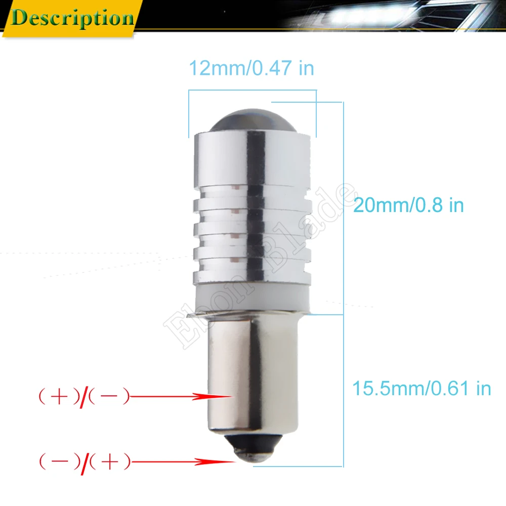 2 шт. P13.5S база PR2 Высокая мощность 3W светодиодный обновленная лампа для Maglite Сменные лампы светодиодный фонарь 10 в 12 В 15 в 18 в 24 В