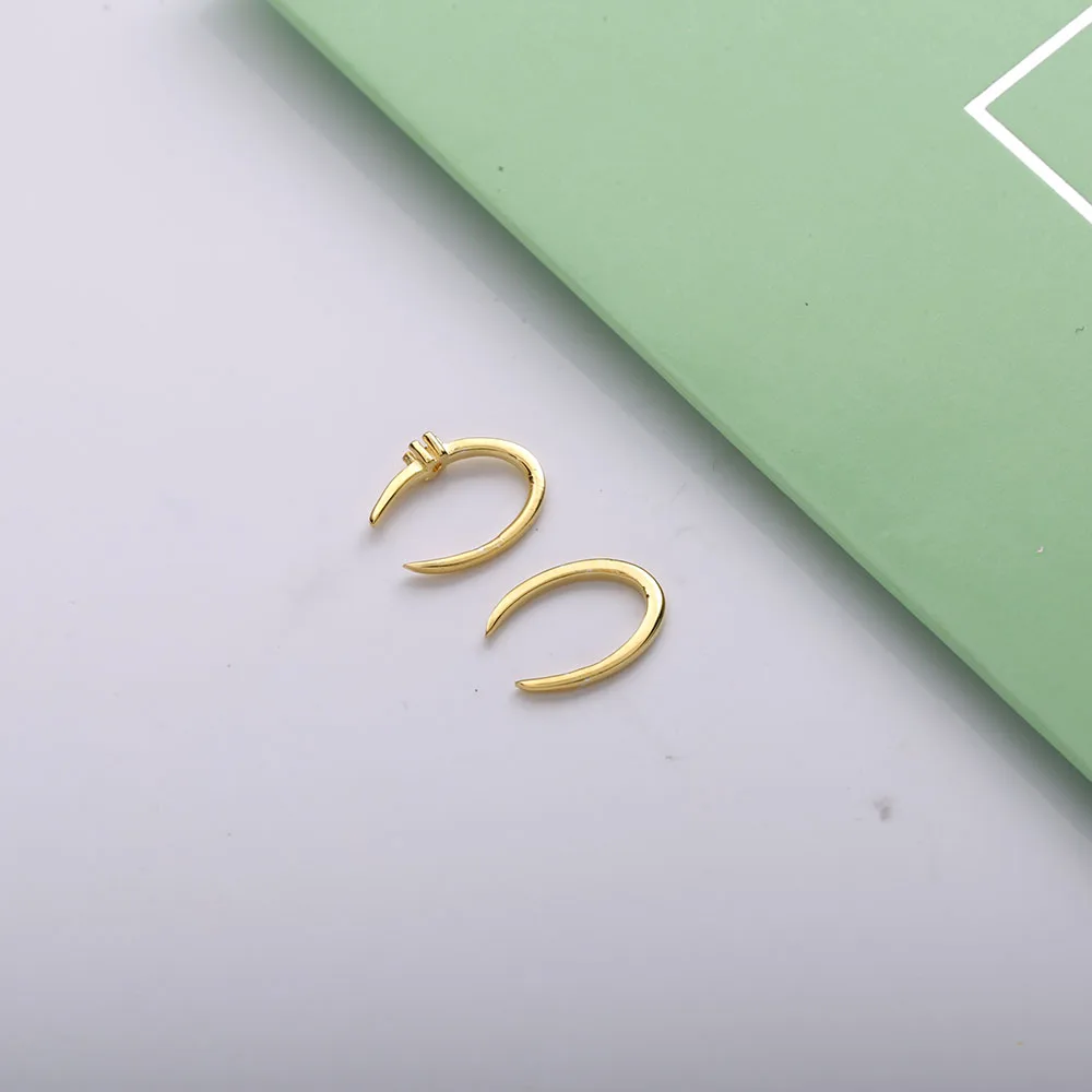 Простые Роскошные серьги кольца Moonmory из стерлингового серебра 925 пробы в форме