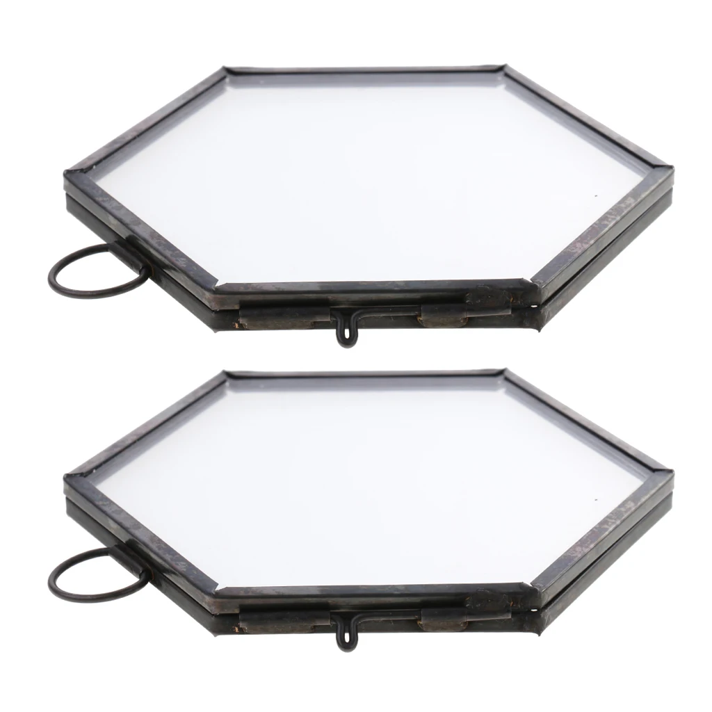 Металлическая Стеклянная фоторамка 2 шт. открытка с цветами и листьями в наличии