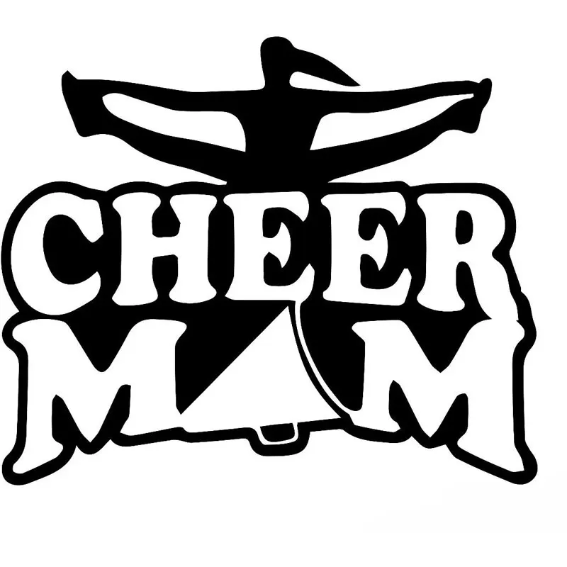 15 см надпись Cheer Mom Car Truck Bumper Sports Wall JDM Fun виниловые наклейки на машину наклейка
