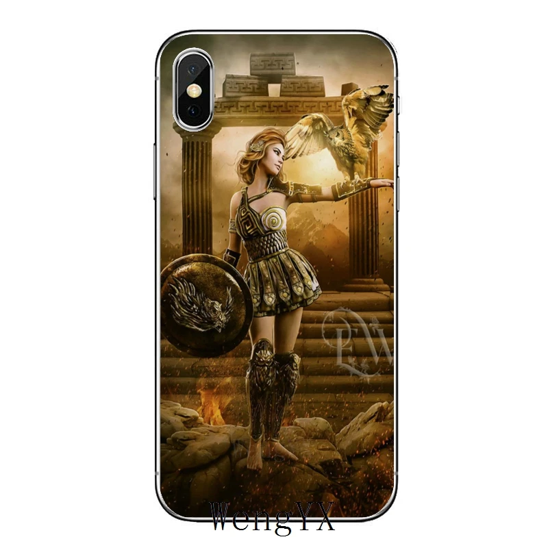Аксессуары чехол для телефона Huawei P30 P20 Pro P10 P9 P8 Lite Y5 Y6 Y7 Y9 P Smart Plus 2019 Zeus Athena Goddess Wisdom