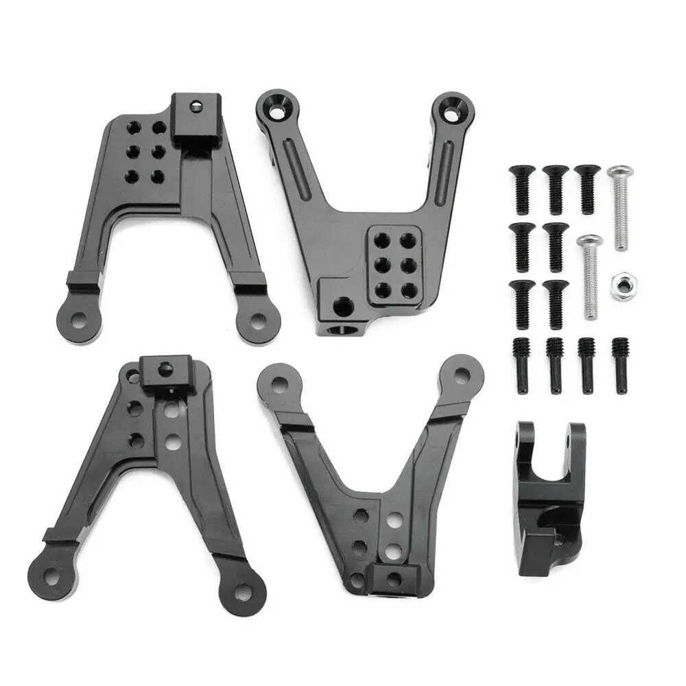 

4Pcs Alloy Metal Front & Rear RC Shock Tower Mount Hoops Replacement for 1/10 Axial SCX10 90046 RC Car Accessories