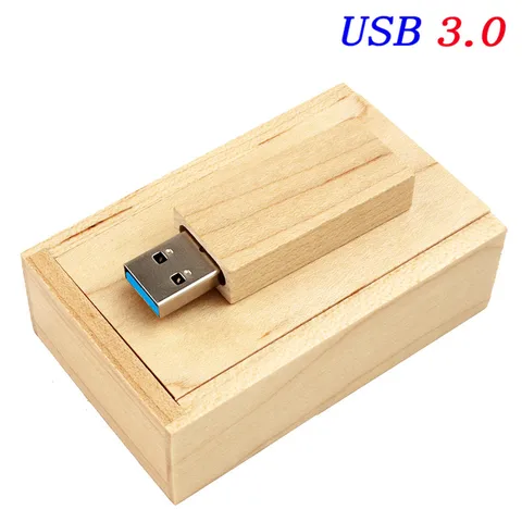 USB-флеш-накопитель JASTER, 4/8/16/32/64 ГБ, деревянный клен