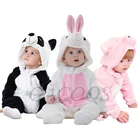 Зимняя одежда для новорожденных, комбинезон, детский комбинезон, комбинезон с капюшоном в виде животного, единорога, комбинезоны для девочек и мальчиков, одежда для младенцев, пижама