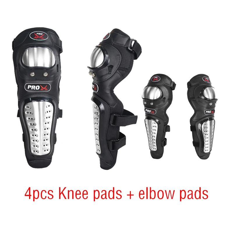 Мотоцикл защитная накладка Нержавеющая сталь налокотник наколенники для