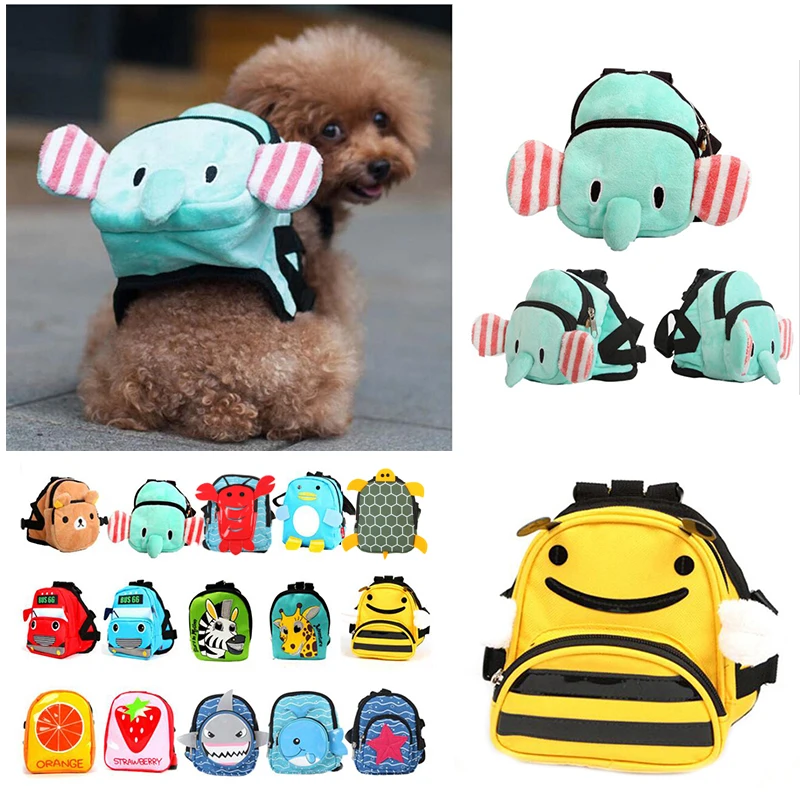 

Изящный холщовый рюкзак для домашних животных, собак, кошек, рюкзак для маленьких собак, многофункциональная школьная сумка, милые товары д...